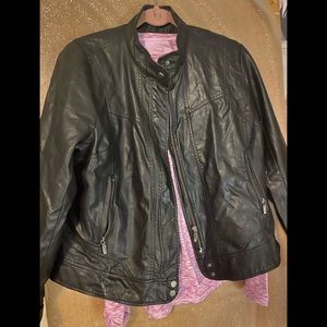 Bernardo Faux Leather Moto Jacket